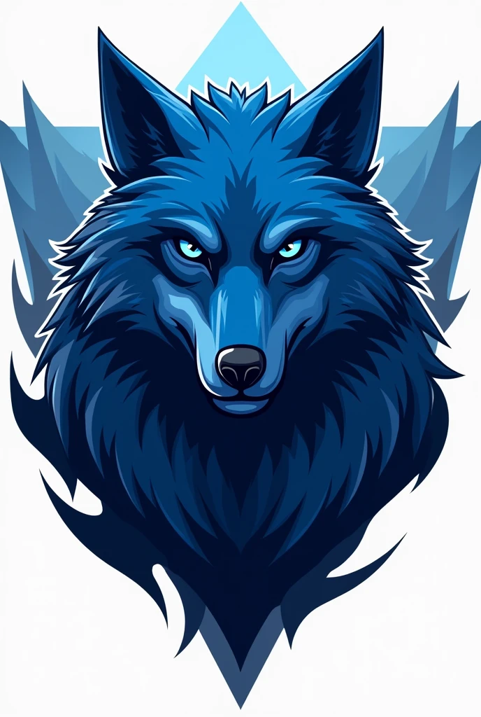 brave blue wolf type logo
