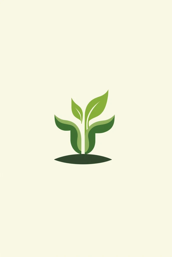 Simple logo with double T, logo meaning sprouts growing, protection, related to Agriculture