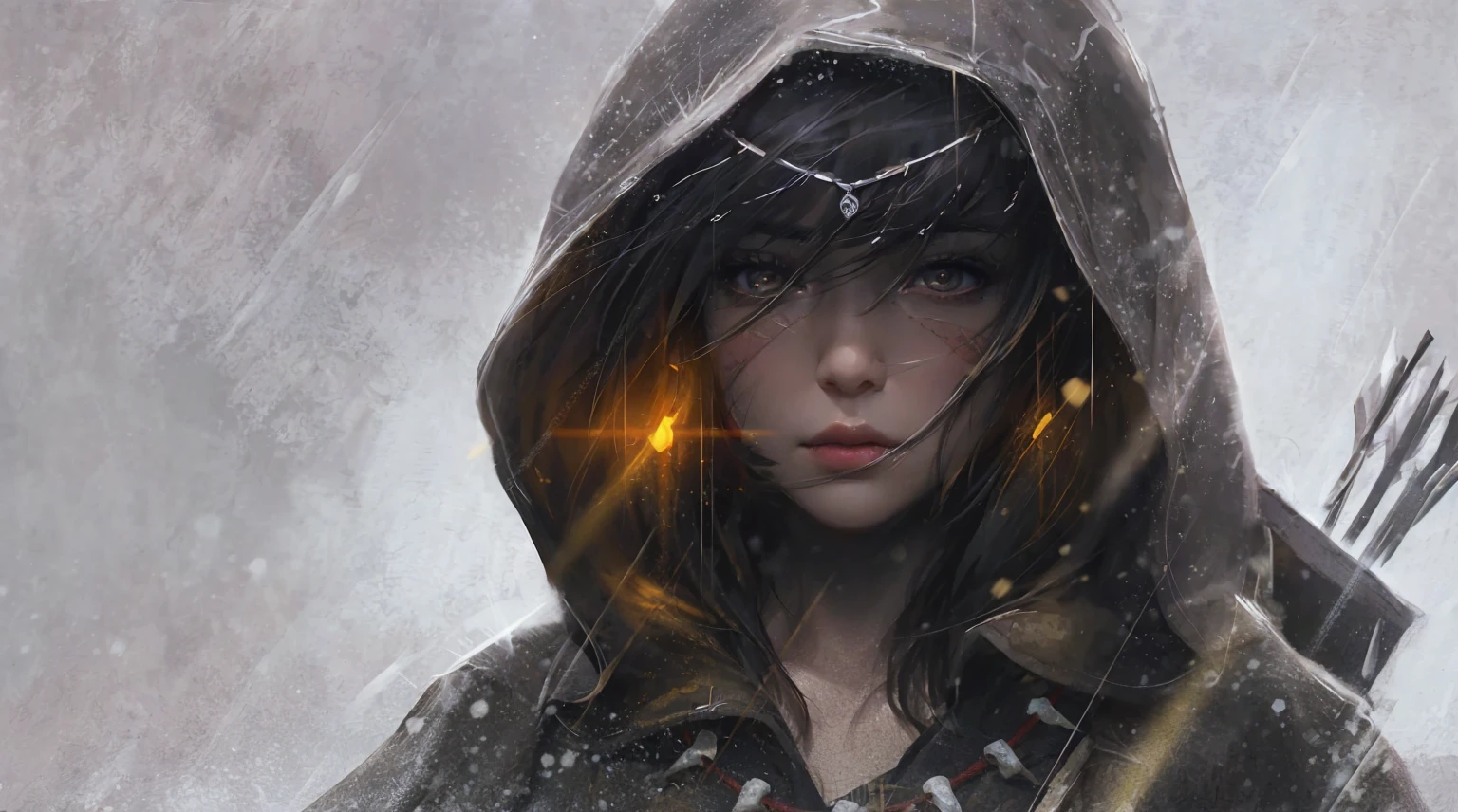 a close up of a girl, light brown hair, holding a gun, big , shadowbringers cinematic, 4 k detail fantasy, a beautiful fantasy empress, game cg, xianxia fantasy, xianxia hero, 2. 5 d cgi anime fantasy artwork, cinematic goddess close shot, ruan jia and artgerm, wow 4 k detail fantasy, hyperdetailed fantasy character, smile, big breasts,