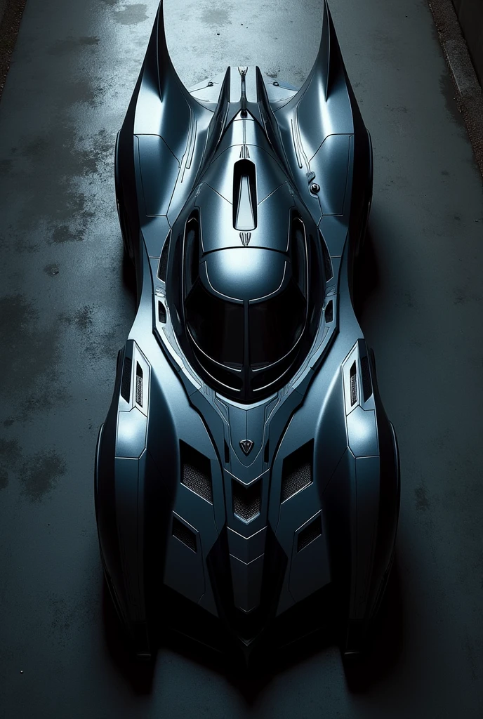 Batman's car top view