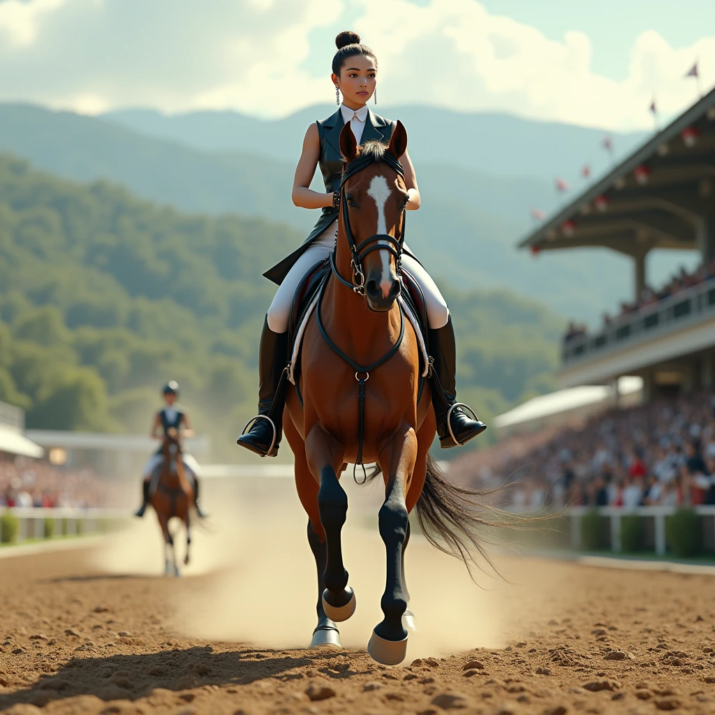 Equestrian competitions、Beautiful female jockey