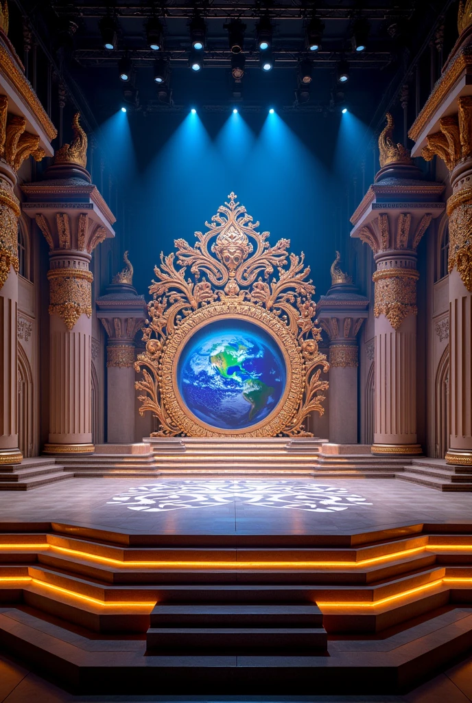 Help me make the Miss Earth India stage super luxurious and magnificent