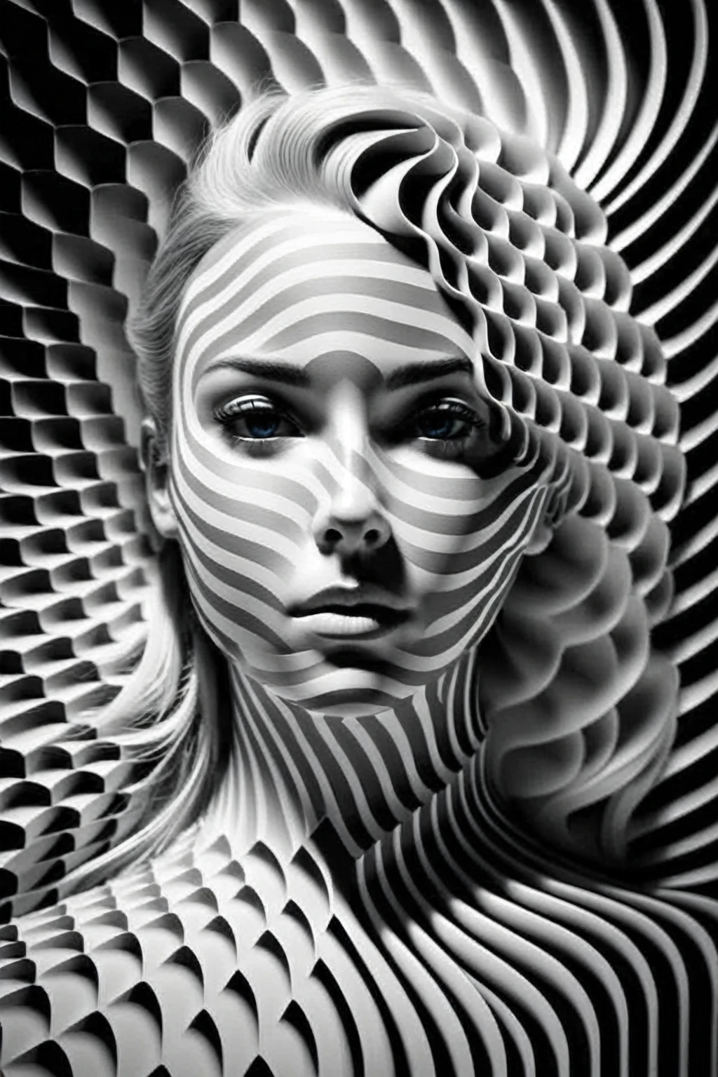 a colorful fractal optical illusion pattern. stunning digital art, complicated digital art, 3 d digital art, 3d digital art, complicated digital artwork, Advanced 3D digital art, amazing detailed digital art, digital complicated art, Detailed 3D digital art, amazing digital art, 4k symmetrical portrait, 4k symmetrical portrait