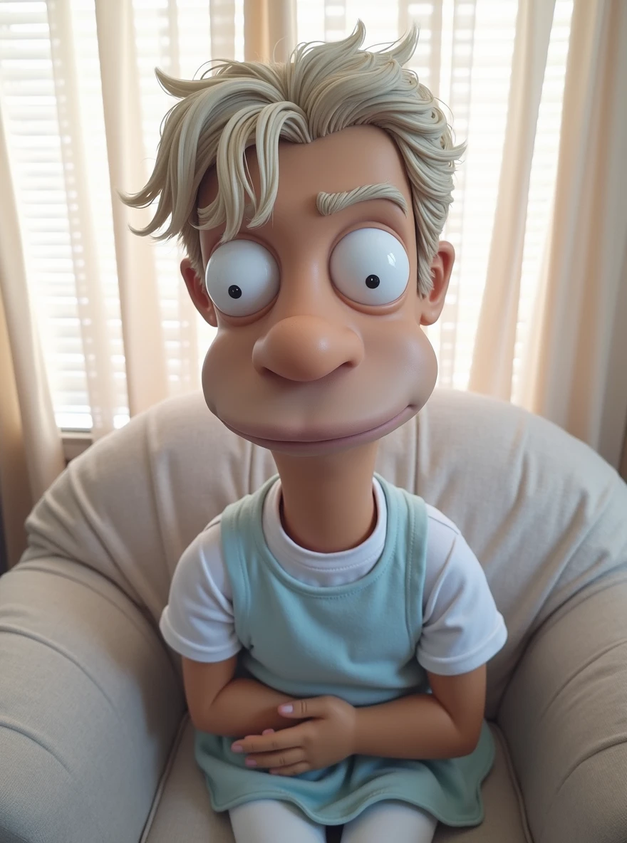 Generate my photo into a Simpsons cartoon