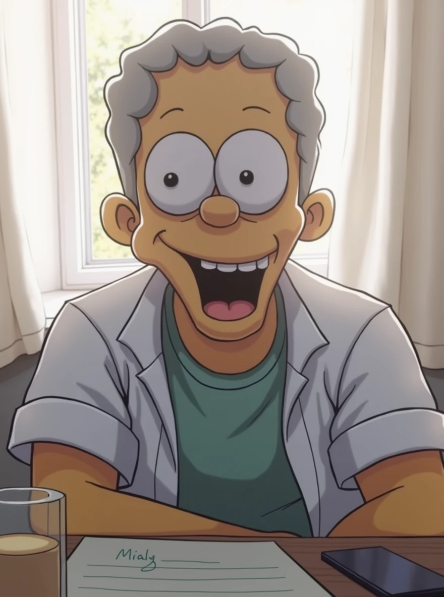 Generate my photo into a Simpsons cartoon