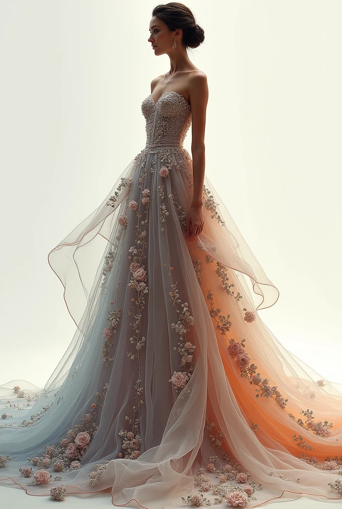 Give me a gorgeous gown that represent the elements of design