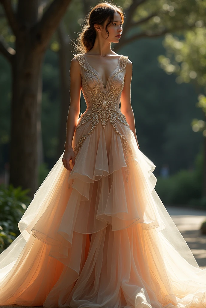 Gorgeous gown that representing the elements of design