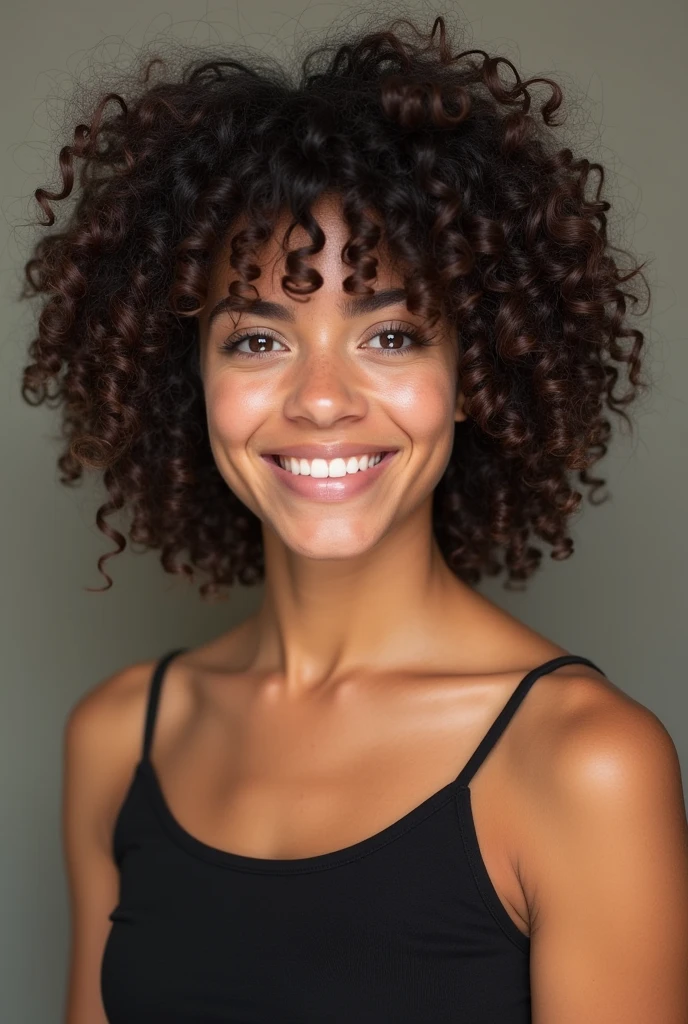 hairstyle for 15 years with curly hair 
