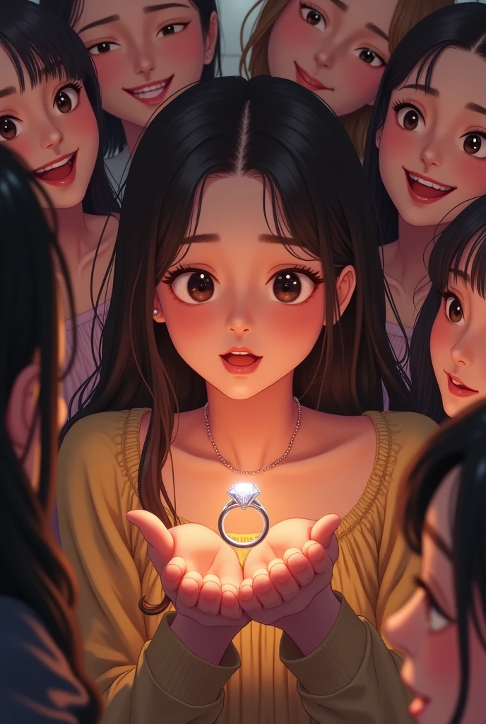 Twice nayeon with her bf proposing her in front of other members