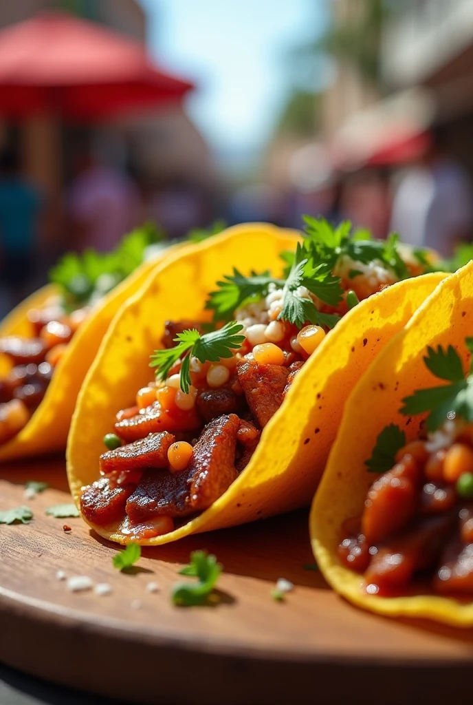 An advertising image of Mexican tacos We will sell them in the Froylan Turcios square, On Thursday, August 15th From 4 pm to 8 pm With a value of 100 lempiras