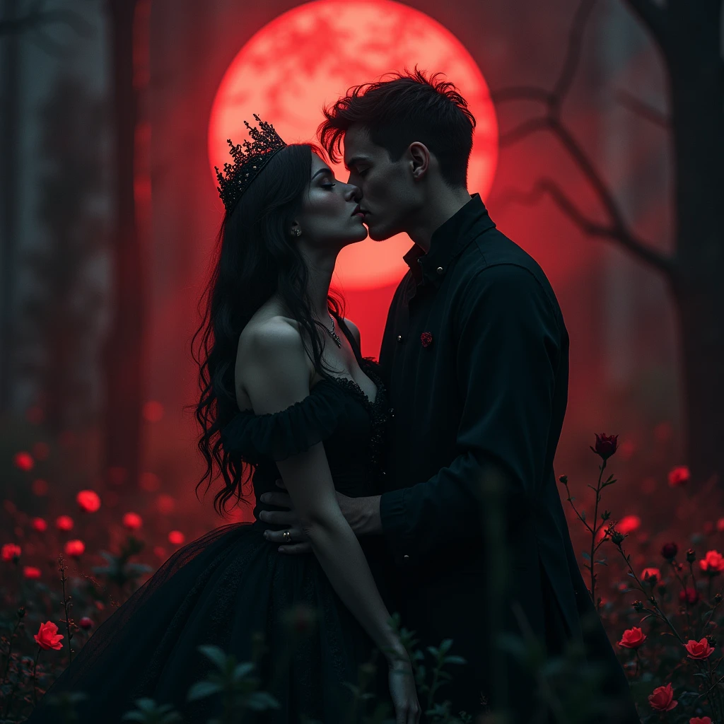 Gothic romantic, dark fantasy, Beautiful nightmare