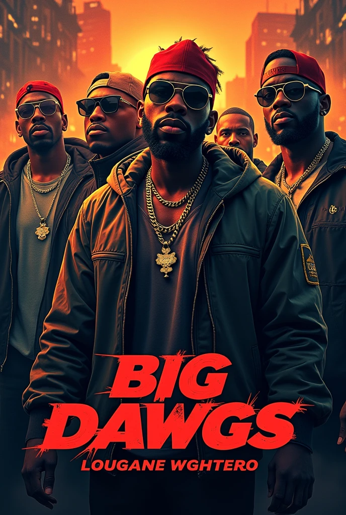 Create a thumbnail for the big dawgs music video and write the title as well big dawgs