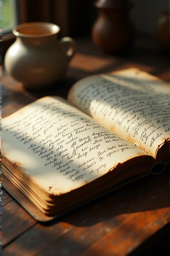Make evidence of a writing in a notebook