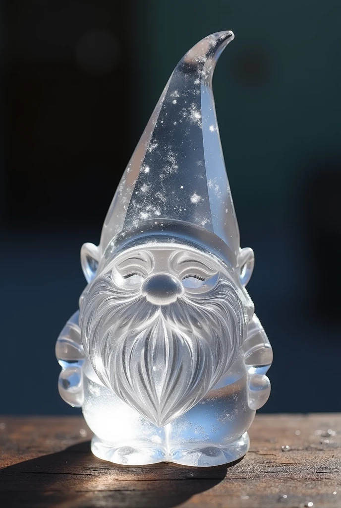 gnome-shaped cut crystal
