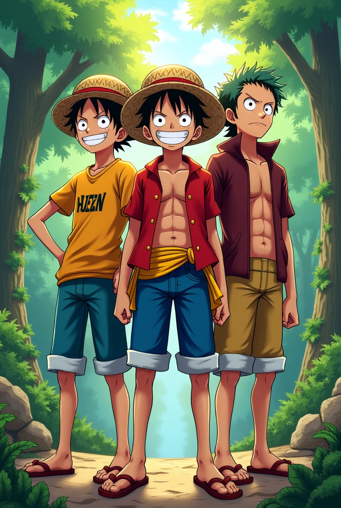 Luffy and his brothers