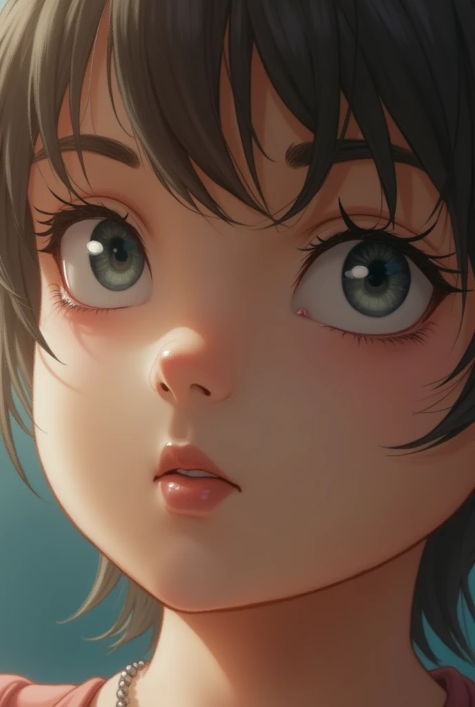 shota femboy with small penis, looking directly at an erect penis