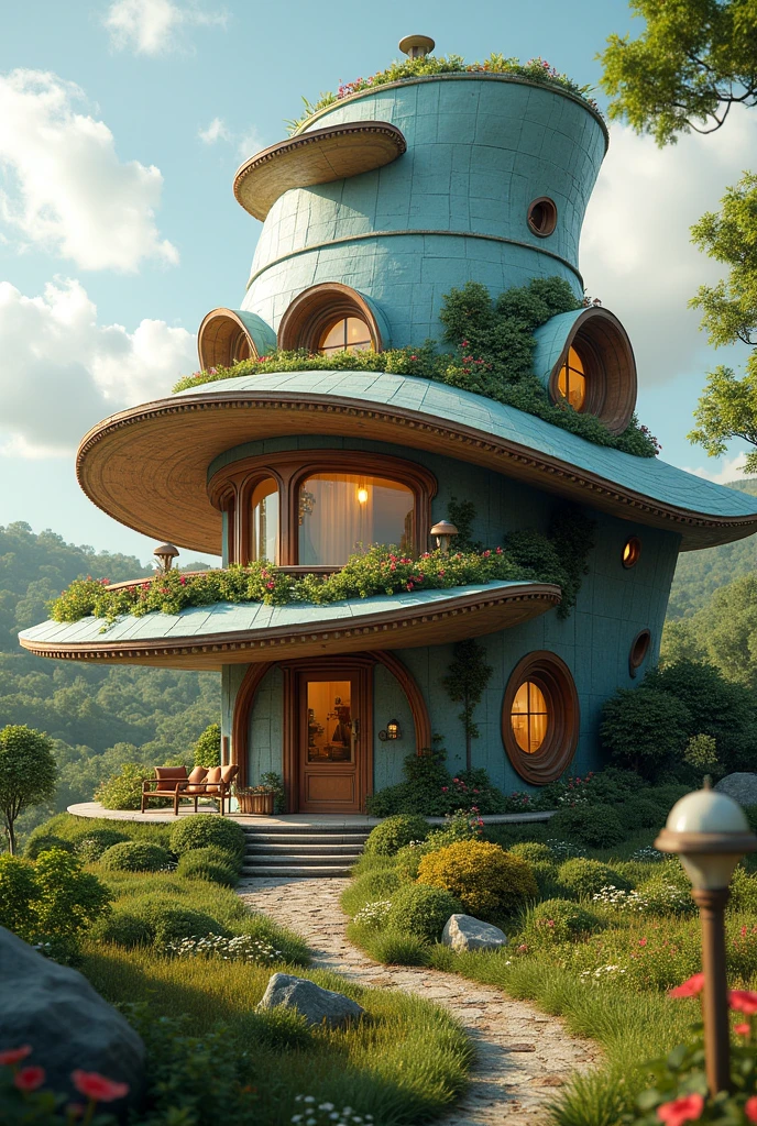 House in the shape of a hat