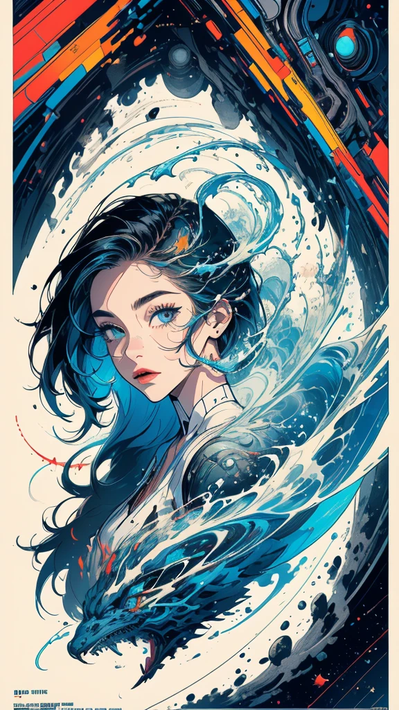 (((masterpiece, highest quality))),(((solo:1.2))),(((1girl:1.2))),32k wallpaper, very detailed, poster, vintage science fiction,(((((geometric cinematic movie poster))))), (bauhaus), shape,(((abstract))),(mid century modern),movie poster,(((((portfolio))))),(((((Close-up))))),(((((bust up))))),((((more various angle)))),(((highlight))),Vast landscape,((((heterochromia)))),(((complete. detailed face))),(((Extremely talented))),(((most complecated machine))),Colorful color scheme
