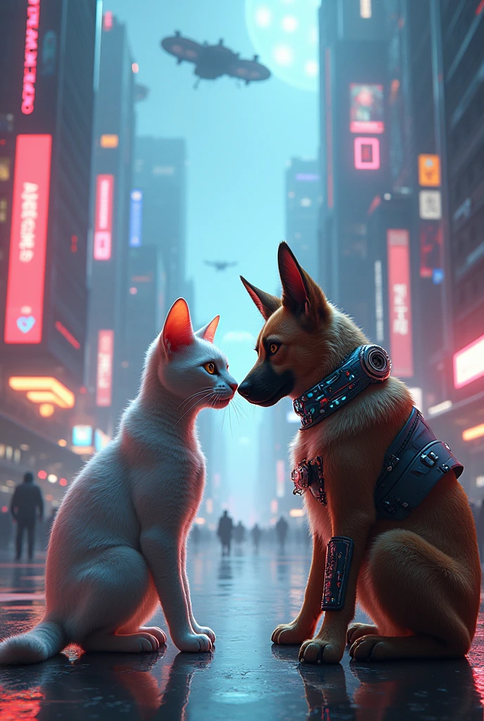 cat and a dog scifi