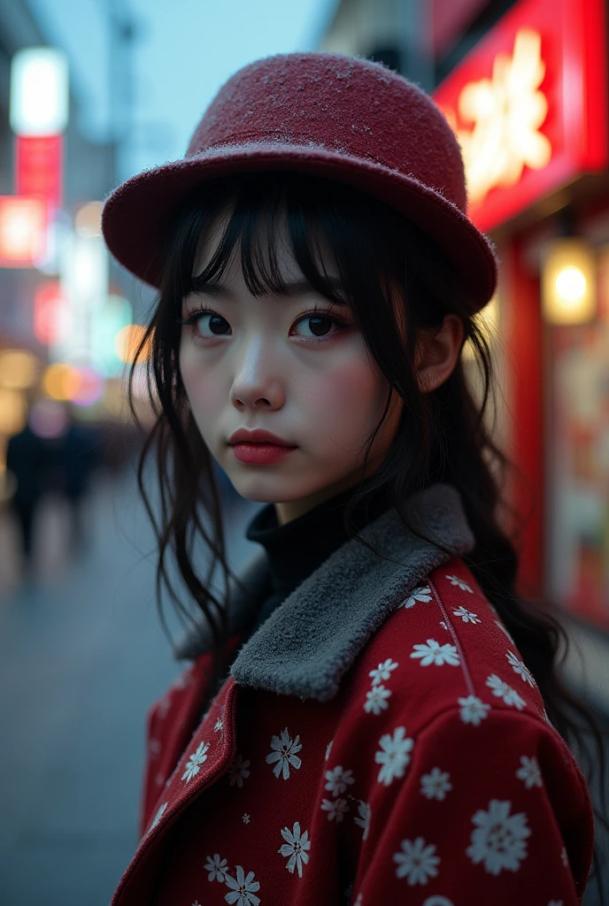 Japanese fashionista from Harajuku, 24mm, textures 4k, soft cinematic light, Adobe Lightroom, photo laboratory, HDR, intrikate, highy detailed, sharp focus, soft shades, insane details, intrikate details, hyperdetailed, low-contrast, soft cinematic light, Exposure Mixing