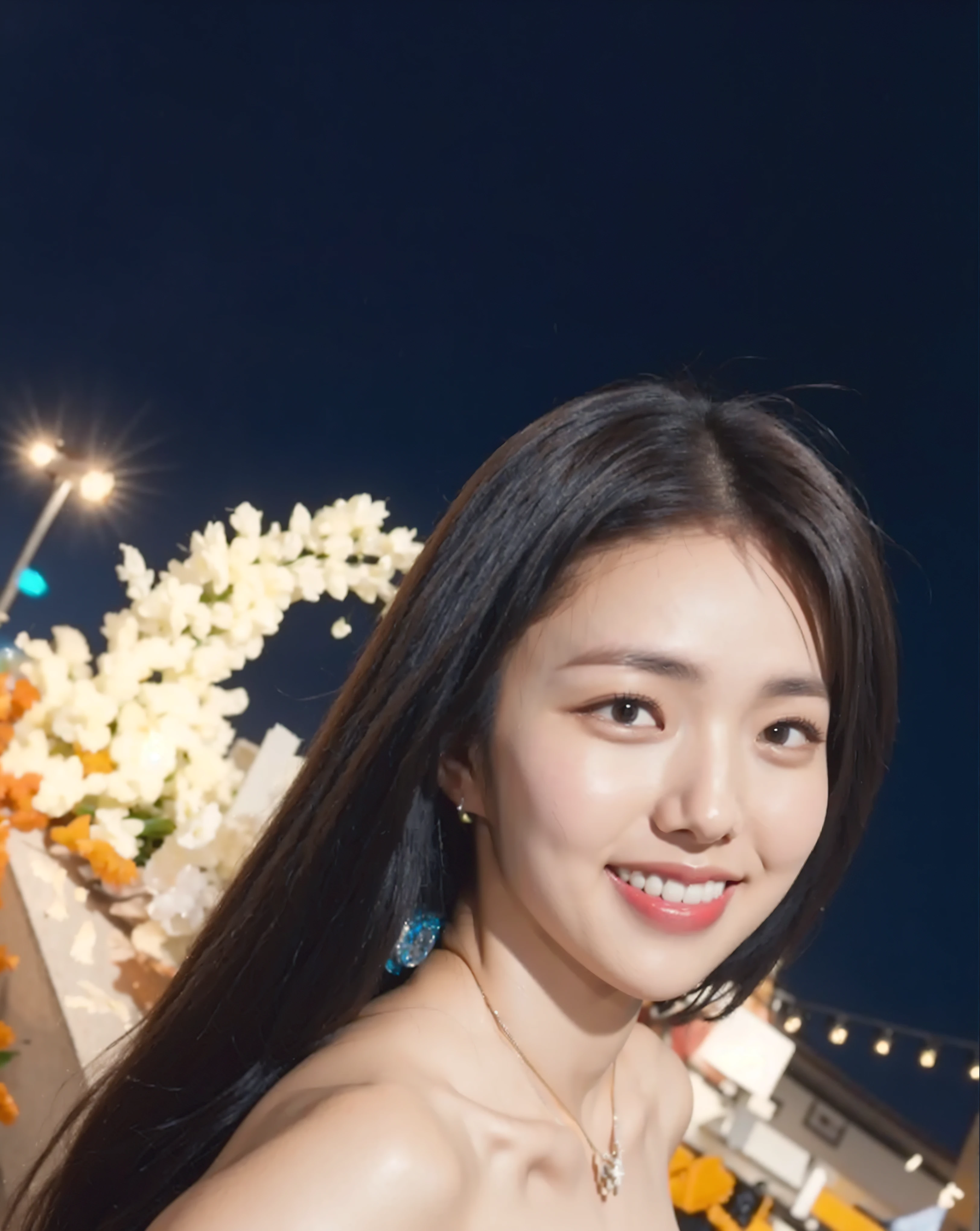 close mouth smile, big breasts, perfect hand and finggers, perfect white teeth