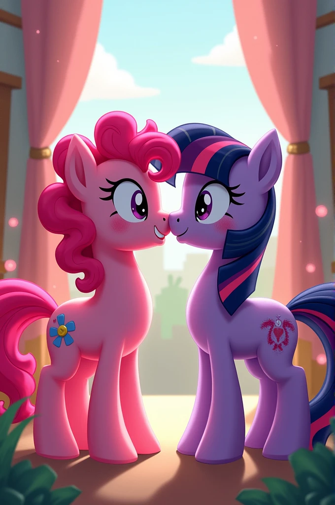 Pinkie Pie kiss Twilight Sparkle