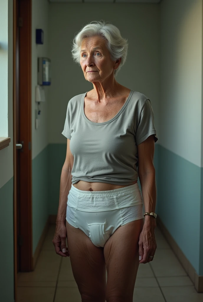 Adult in diapers