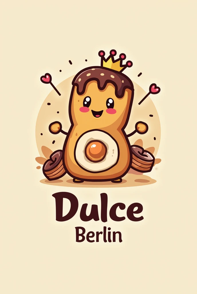 Logo for a dessert business selling stuffed Berliners, The brand is called “Dulce Berlin”