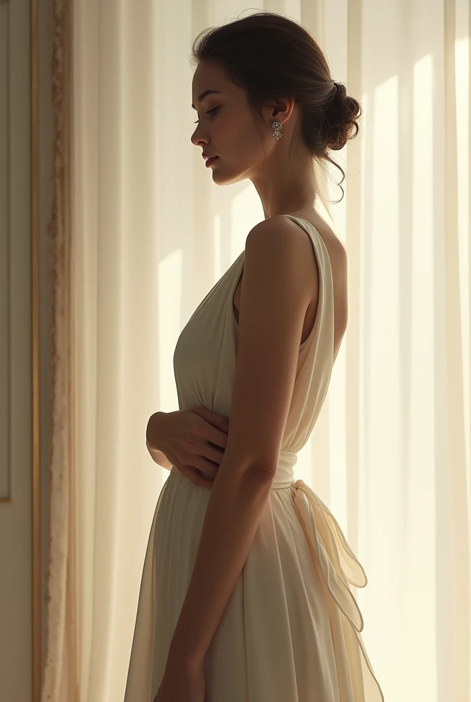 A woman's posture for