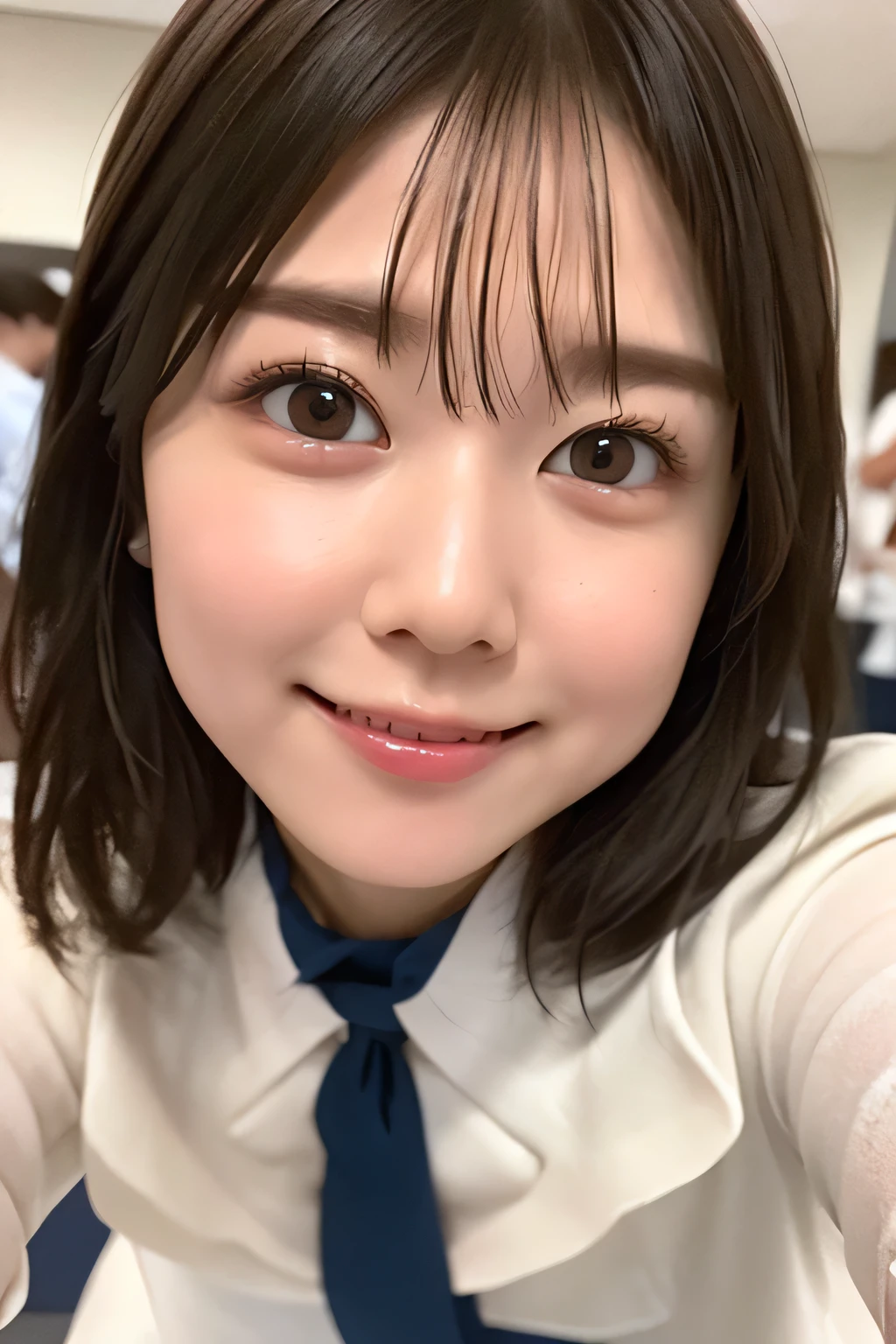 (masterpiece:1.3)、Very fine finish、(High resolution、8k:1.3)、(Highest quality)、(Ultra-realistic as a photo:1.3)、Professional Portrait、Professional Writing、Correct limbs、Anatomically correct, The face is in focus、(Face close-up:1.3)、 Super high definition color、The face is in focus、Ultra high definition and beautiful eyes、(Concentrated eyes、Eyes that are not too big、Eyes are symmetrical:1.3)、High quality and beautiful skin、Firm Skin、Ultra HD Hair Texture、Japanese women、20-year-old、very cute, Half Up:1.3, nurse、nurse break (White nursing uniform、white nurse uniform:1.3),Hospital room, (Embarrassing:1.3), (blush:1.3), (Strange facial expression:1.3), Mr..々Shooting angle:1.3, View your viewers, Browsing Caution, (All fours pose:1.3)、Risky pose、Mouth slightly open、Mid-chest