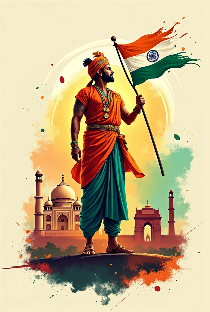 Indian independence day poster 