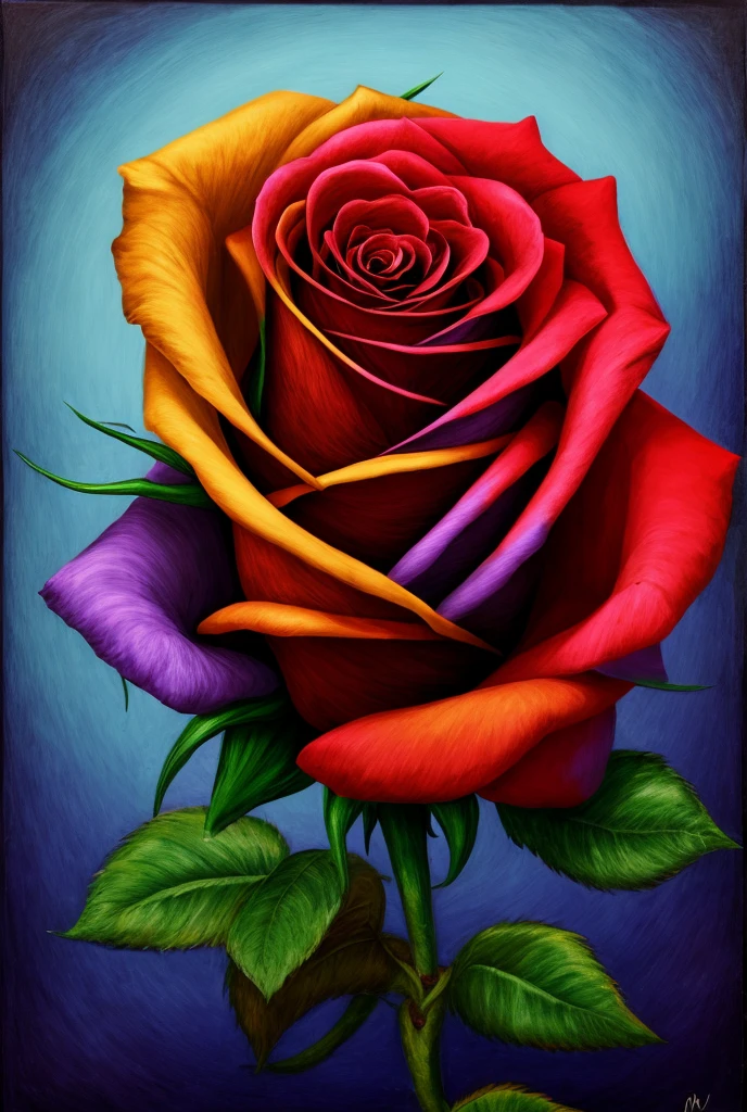 Rose with magic strip, seaart infinity