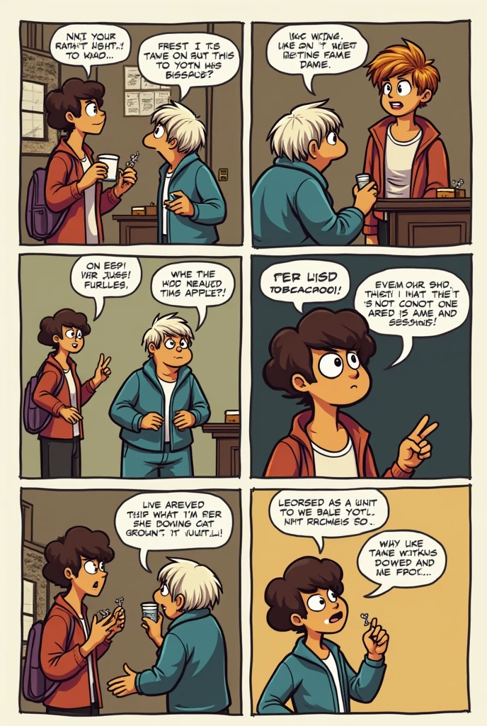 comic strip on no to tobacoo
in english