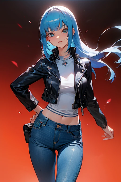 kula diamond leather jacket and jeans