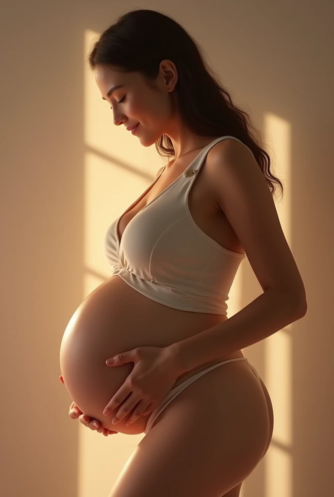 I want to know what I would look like pregnant with a photo of myself