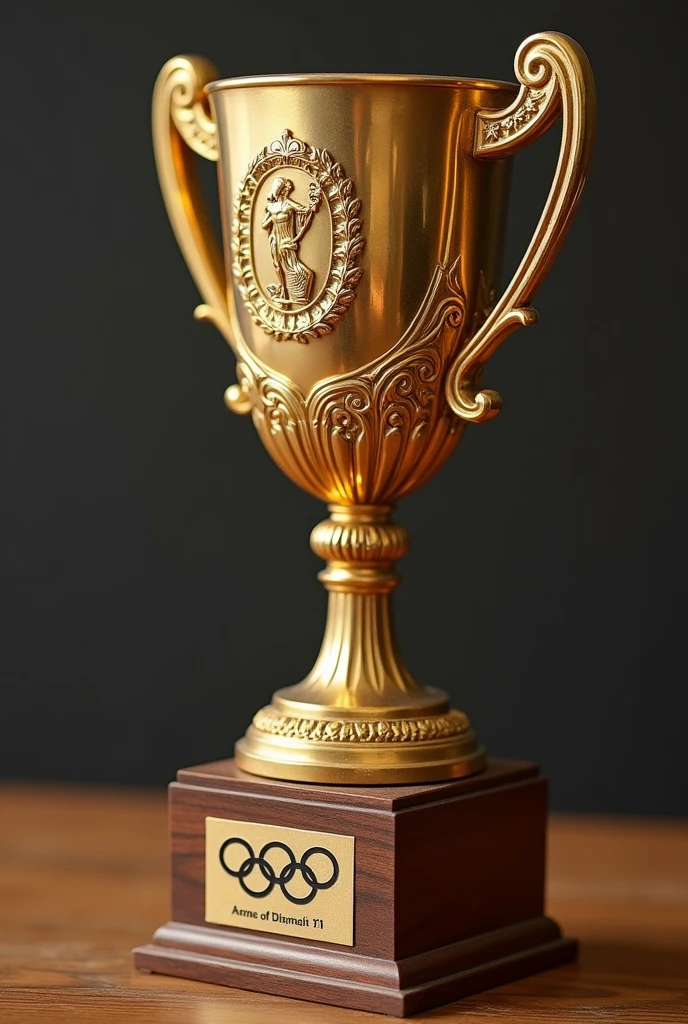 a olympic gold medal trophy
