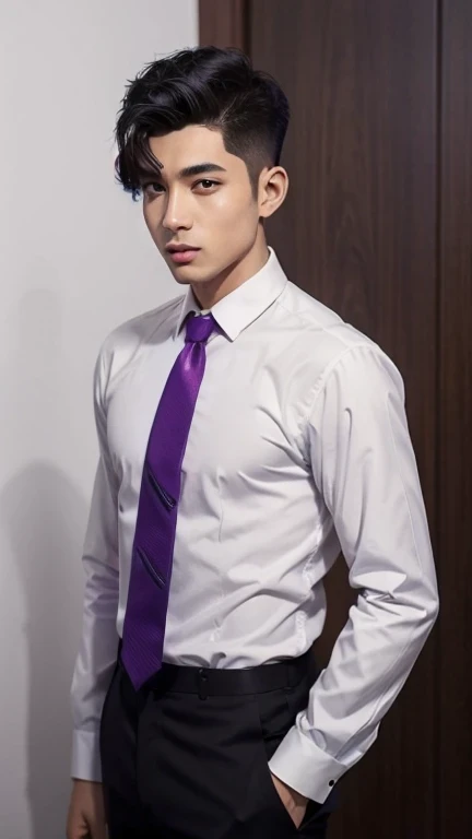 purple necktie