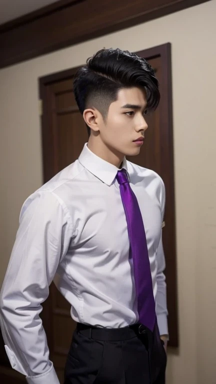 purple necktie