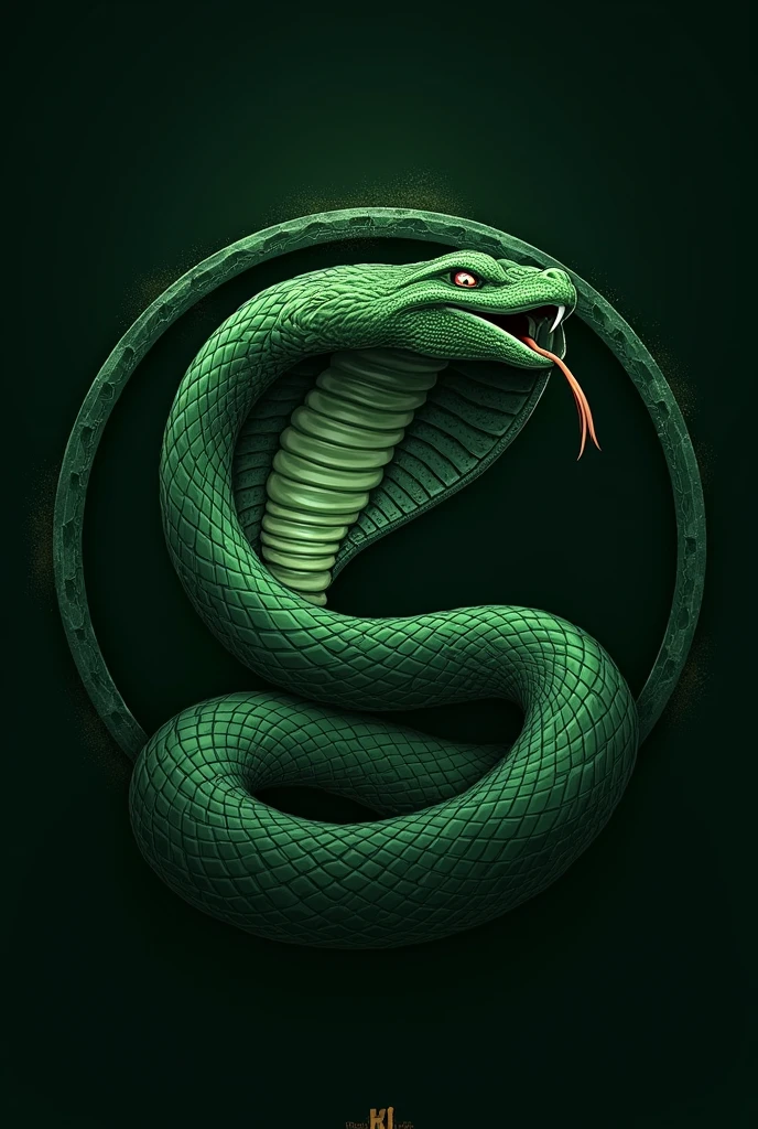 Cobra Kai logo in green