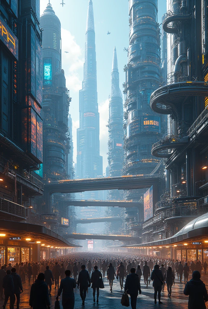 A city amidst technological and internet advancement