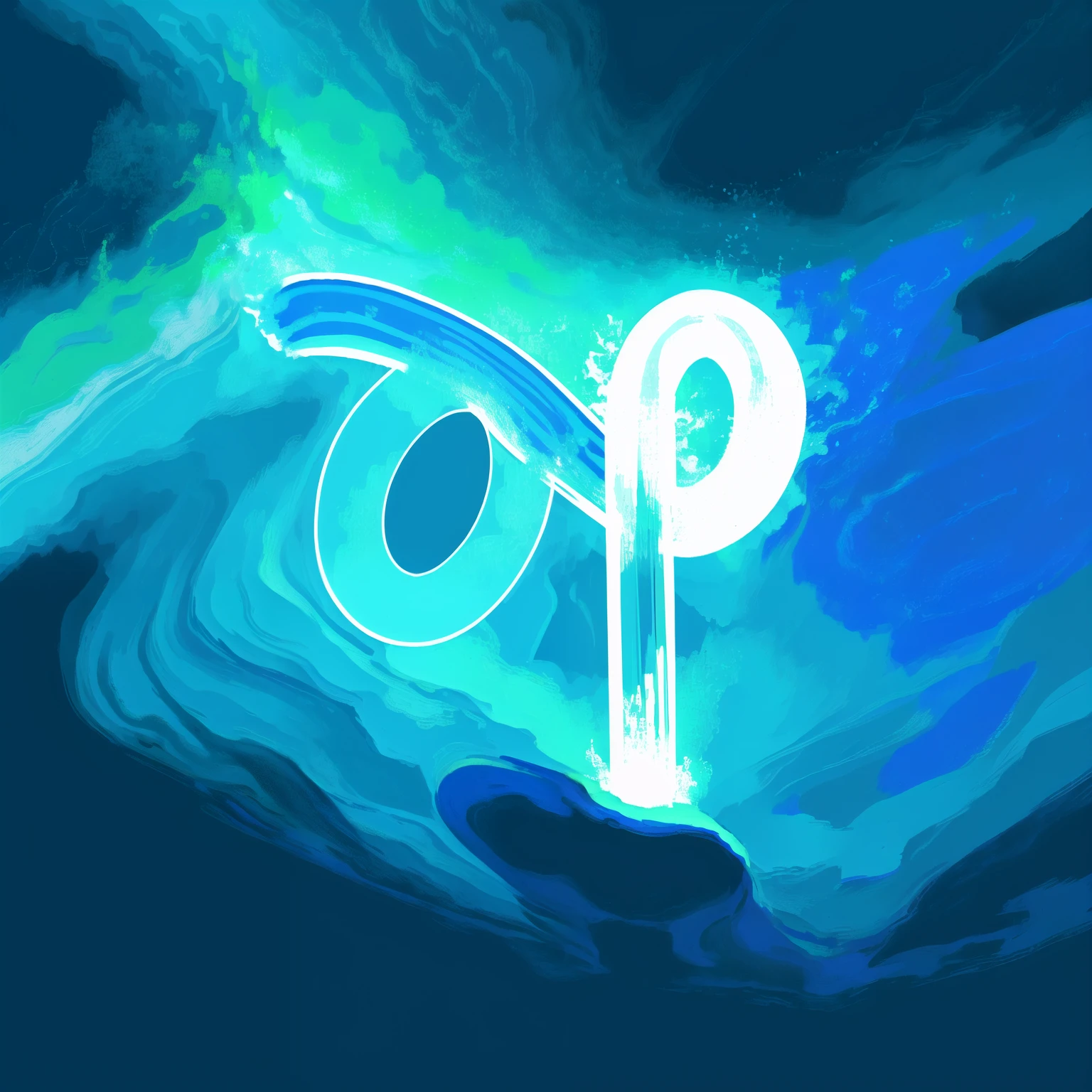 Close-up with blue circle on top, number, photoshop , Neon Blue glass forehead, Write in cyan ink, stylized neon, milky, Blue neon light, venus symbol, photography, Neon Blue, Dark Blue, light green, Light Blue, slope, Slight shadows at the intersection of images