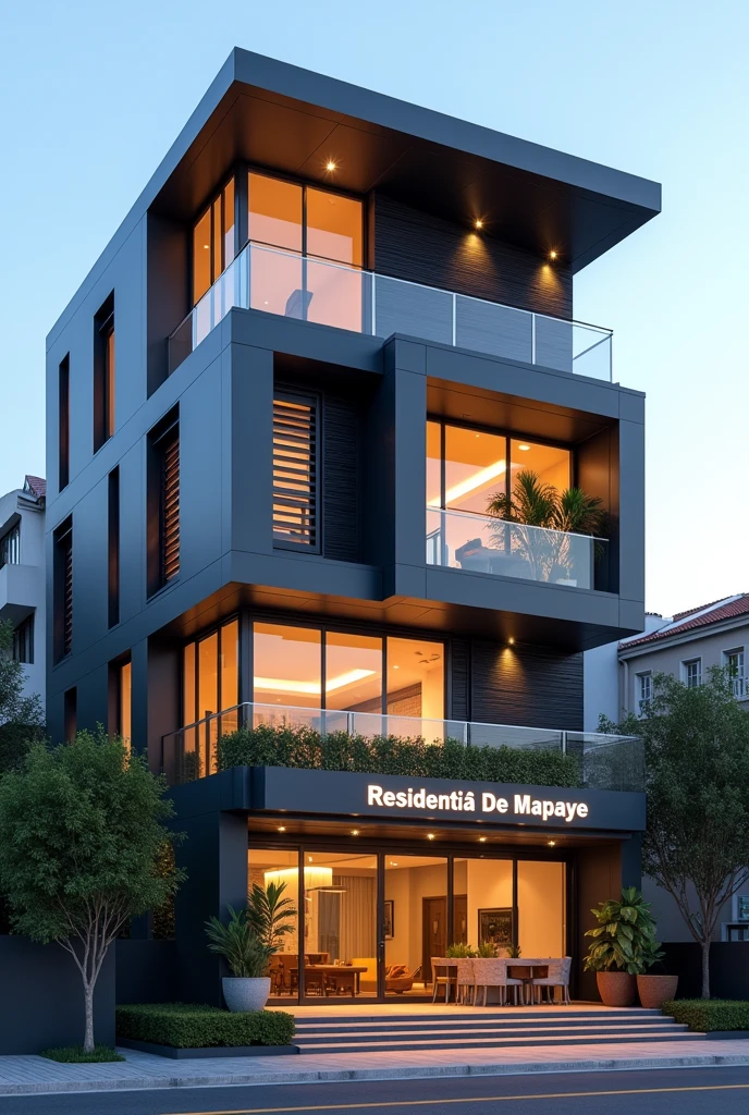 Modernboarding house with stand name of Residentia De Mapaye