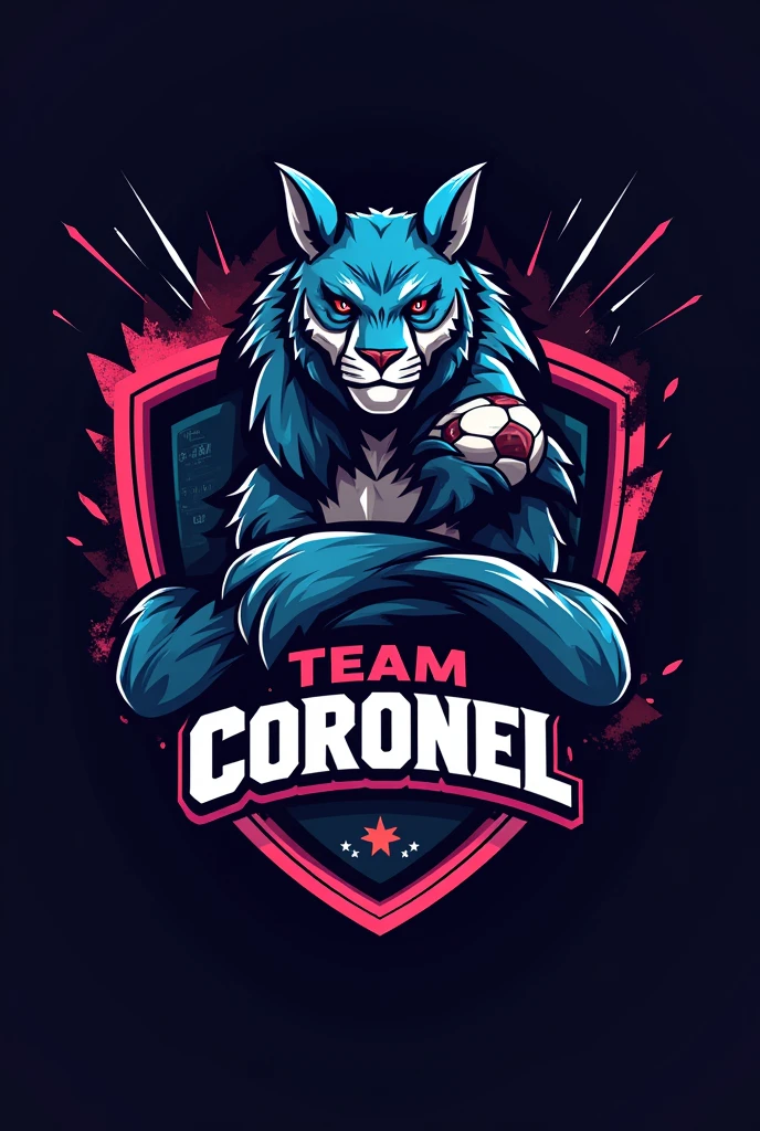 A logo with the word "TEAM CORONEL" sports related