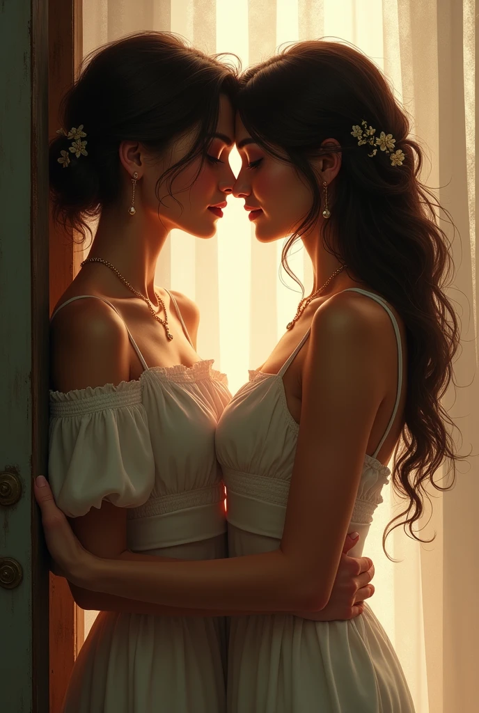 The cover of the novel features two women as lovers.