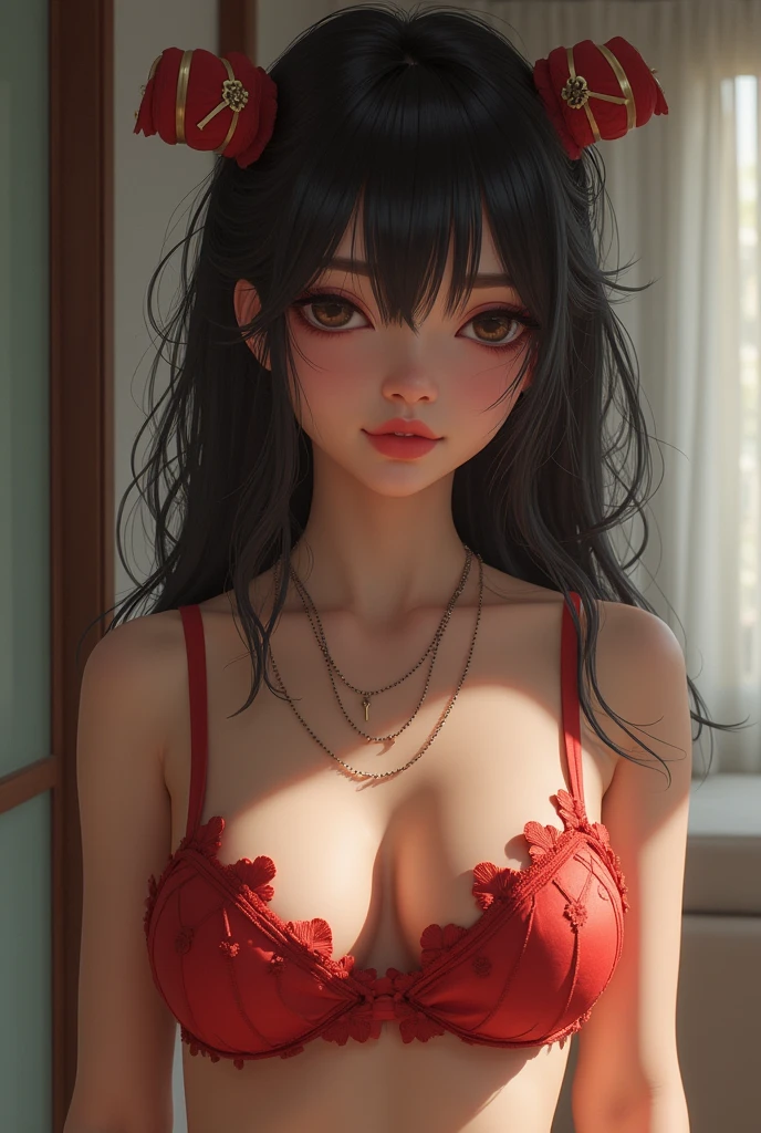Make a realistic naked hentai woman