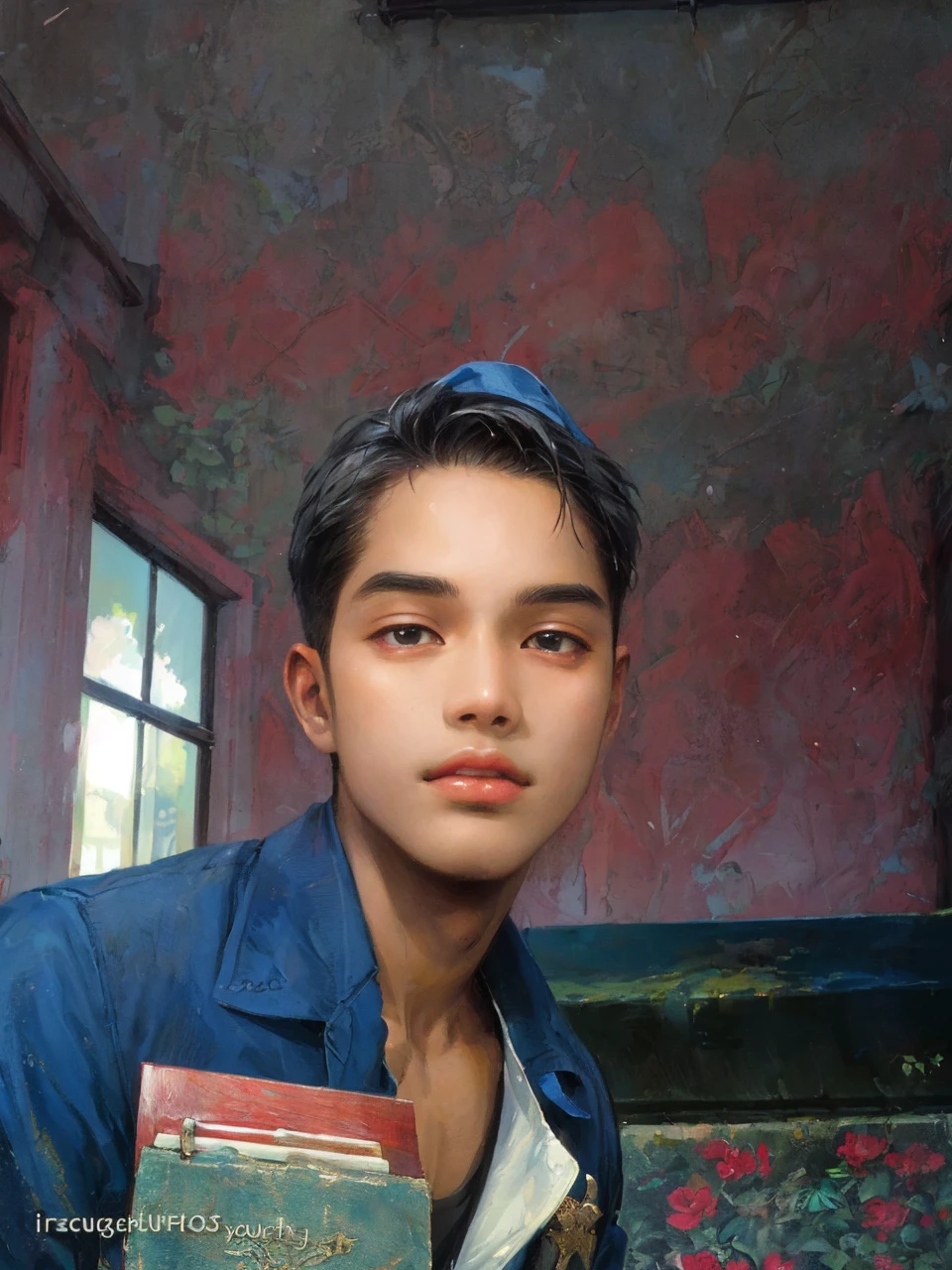 (masterpiece, top quality, best quality, official art, beautiful and aesthetic:1.2), boy, handsome, extreme detailed faces, boy carrying large cross during lenten season in the Philippines, colorful, highest detailed, (perfect face), shiny skin, HDR, detailed surroundings, on the street of the Philippines