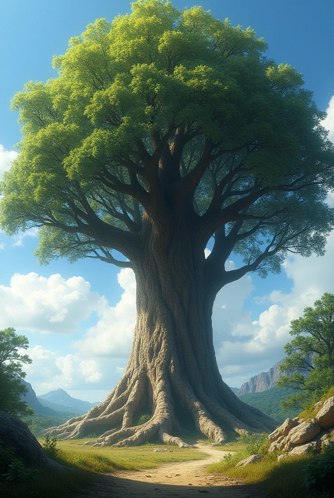 Big tree on the earth