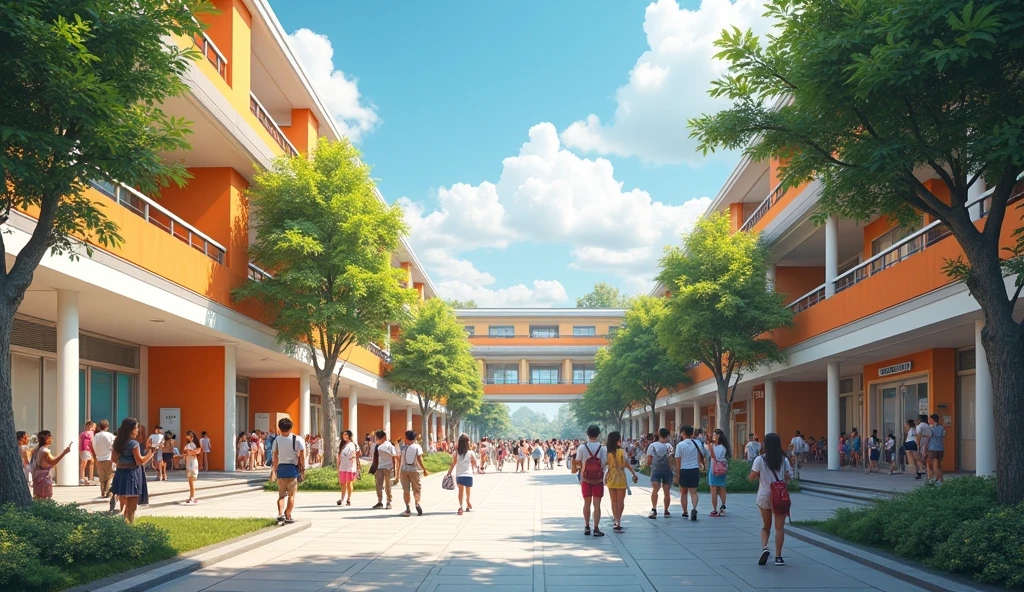 Adolescent school that demonstrates education, virtue, modernism knowledge and fun