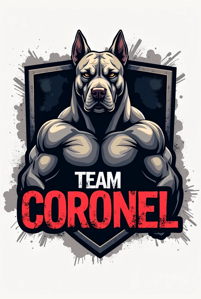 A logo with the word "TEAM CORONEL" related to a pitbull