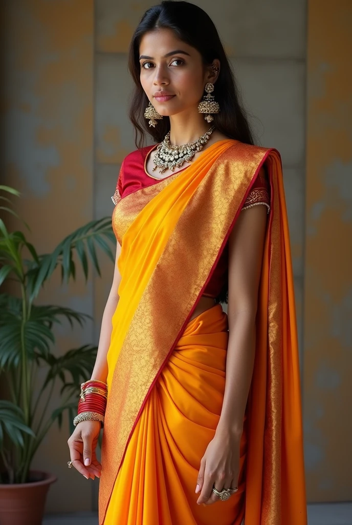 Make a advocate pic with dress in Indian style